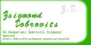 zsigmond dobrovits business card